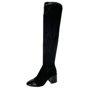 International Concepts Alvita OTK Faux Leather Suede Womens Boots 5M